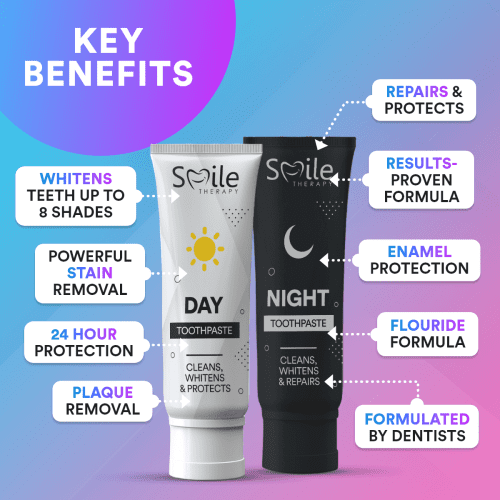 Benefits of day and night toothpaste